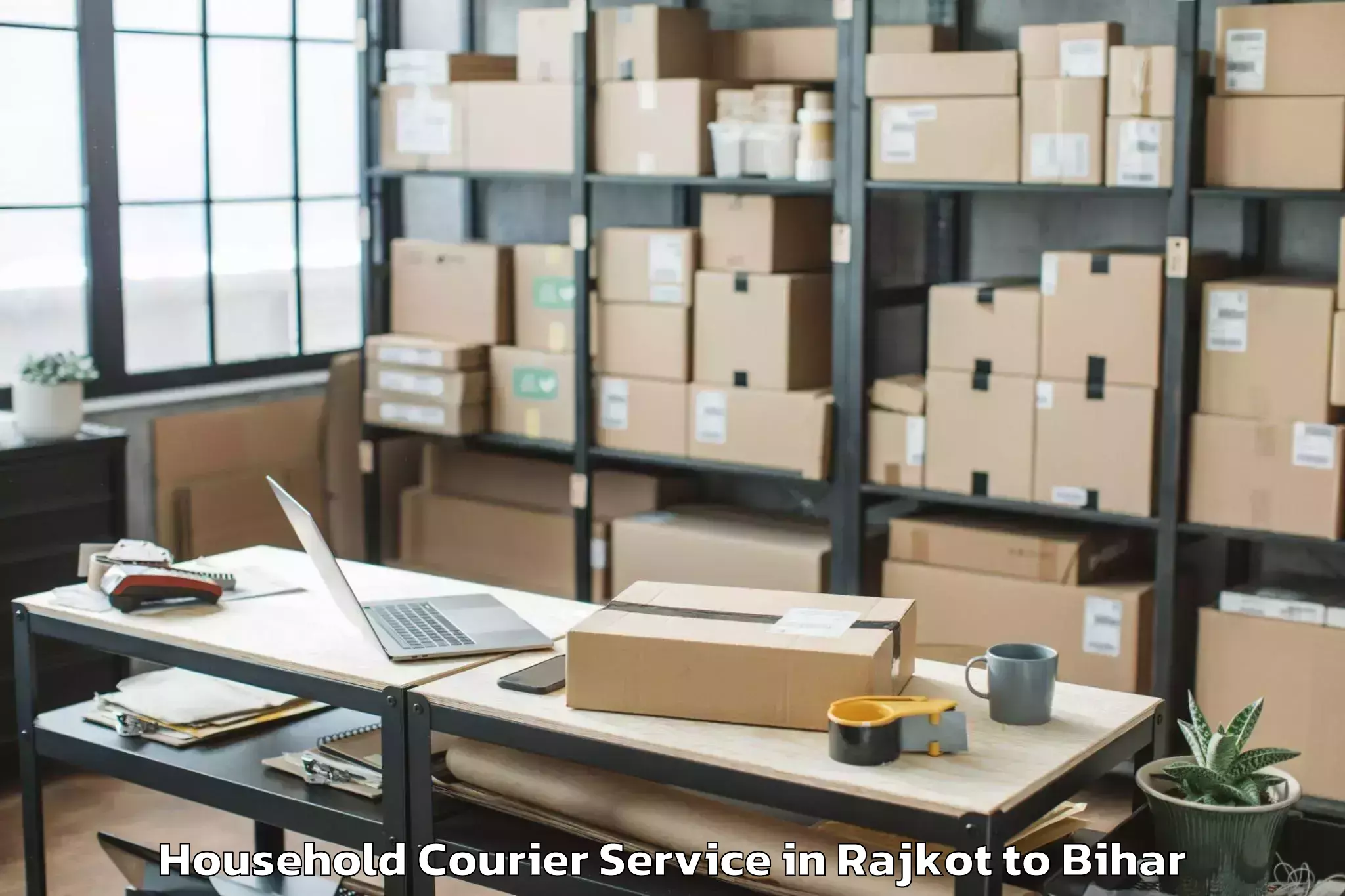 Affordable Rajkot to Muzaffarpur Airport Mzu Household Courier